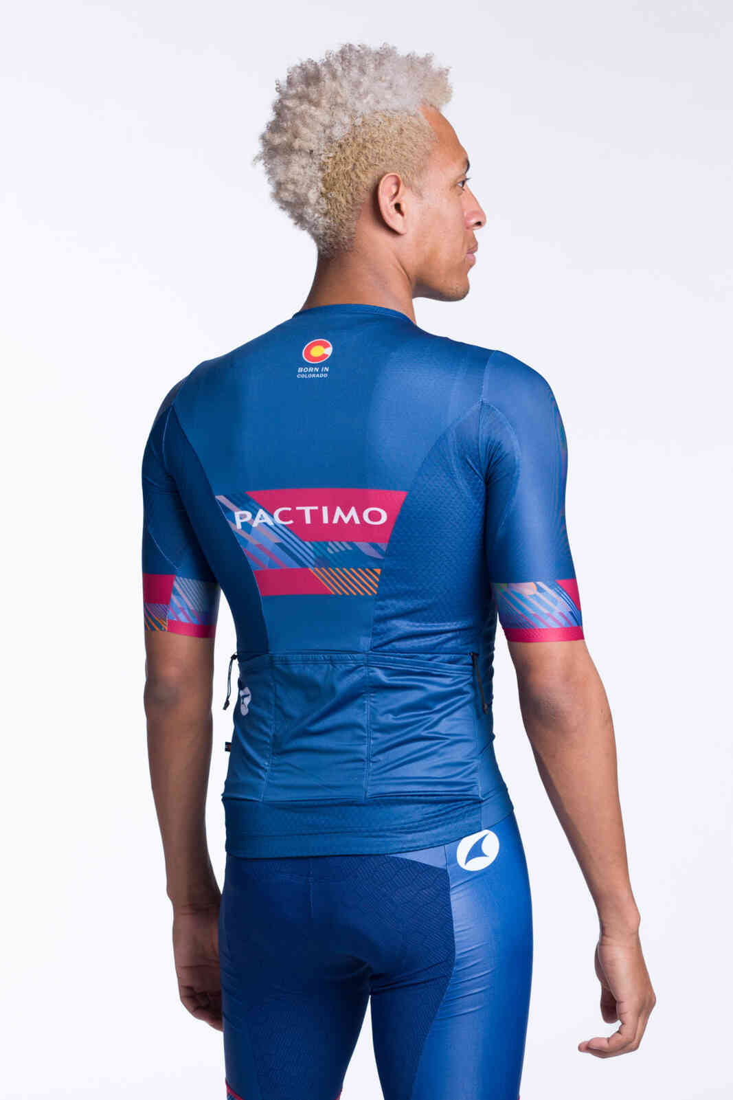 Men's Custom Cargo Cycling Jersey - Summit Aero Range Back View