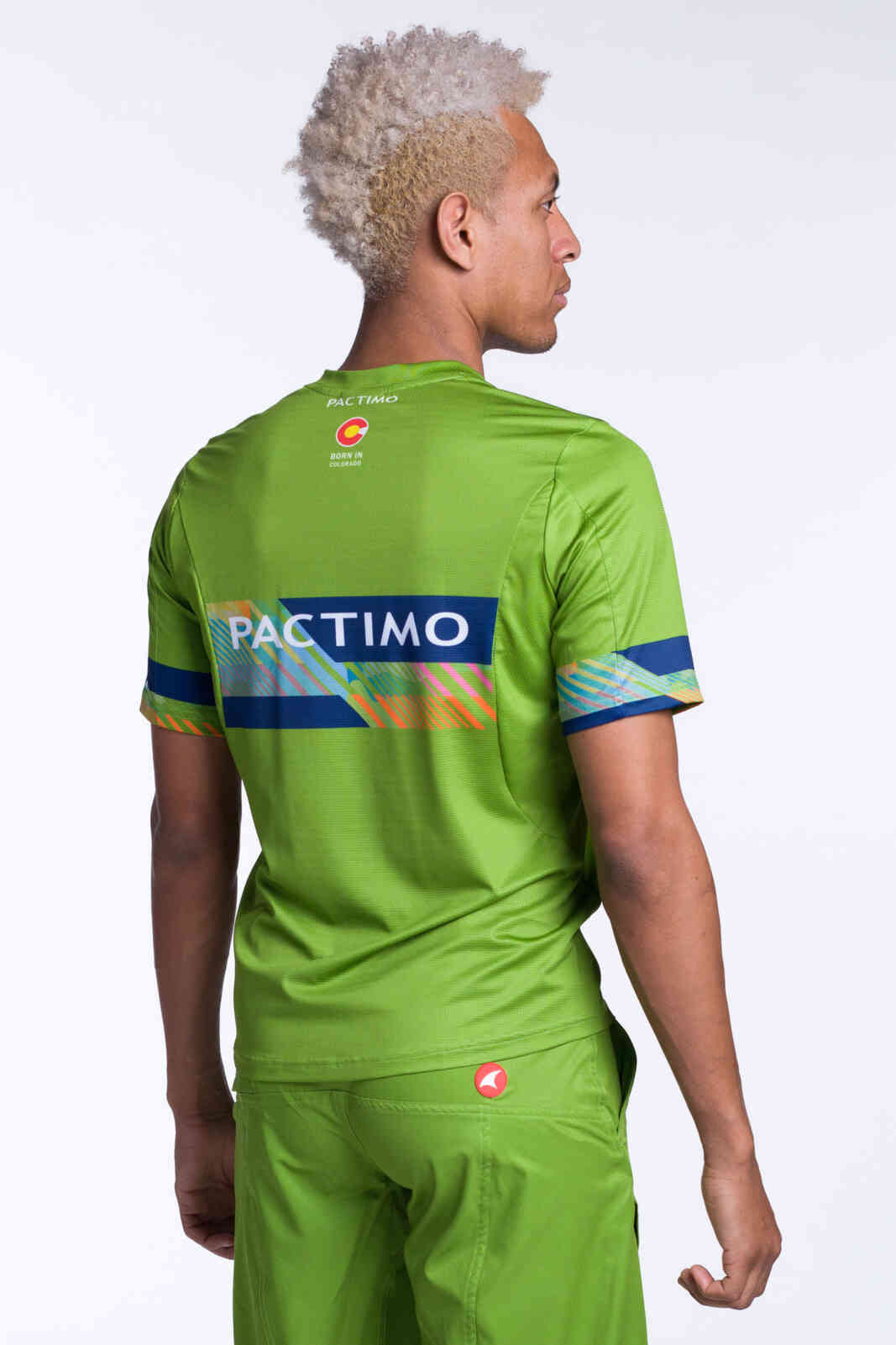 Men's Custom MTB Jersey - Tellus Short Sleeve Back View