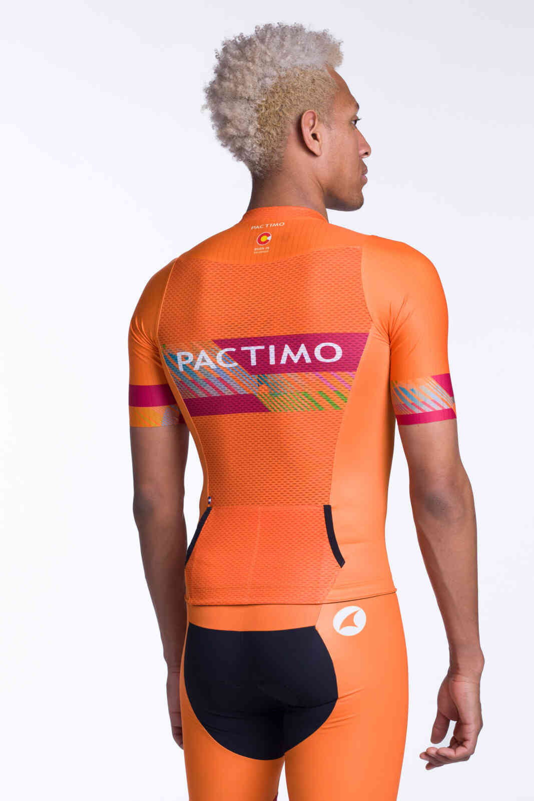 Men's Custom Triathlon Jersey - Short Sleeve Threshold Back View