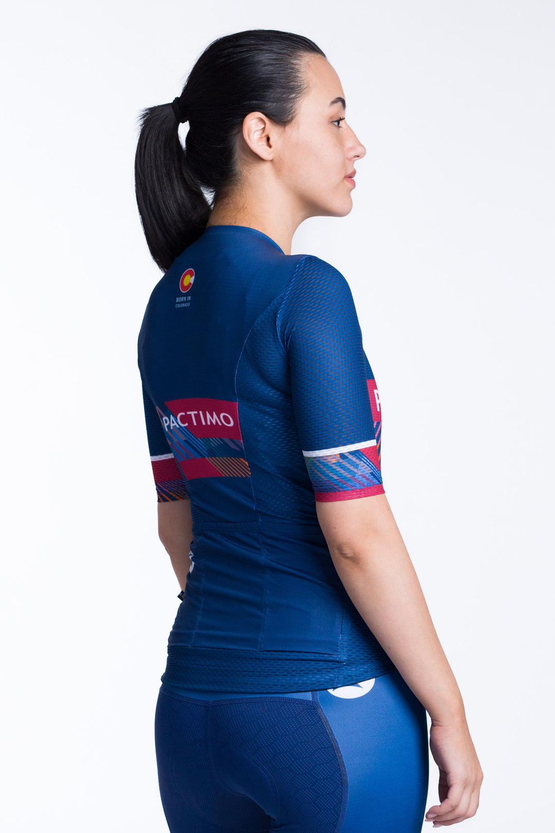 Women's Custom Mesh Cycling Jersey - Summit Aero Back View