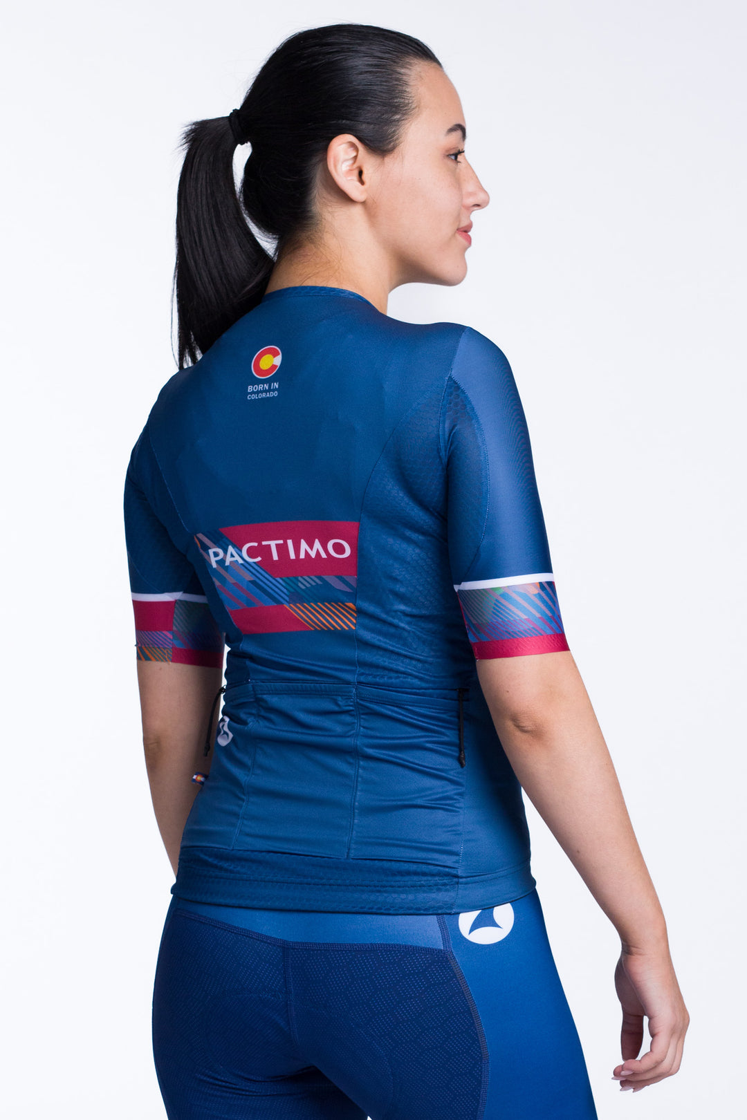 Women's Custom Cargo Cycling Jersey - Summit Aero Range Back View